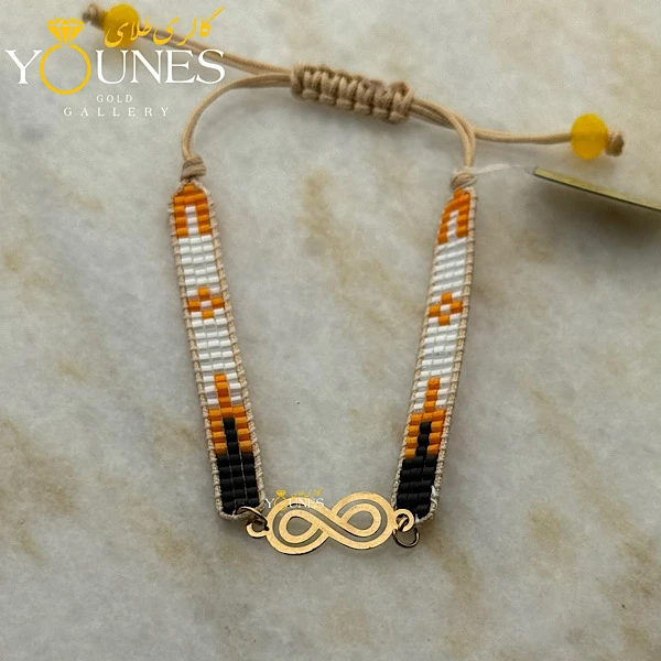 دستبند میوکی بینهایت دو لاین طلا